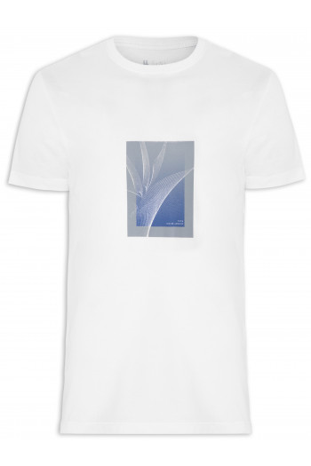 T-Shirt Masculina Heliconia - Branco