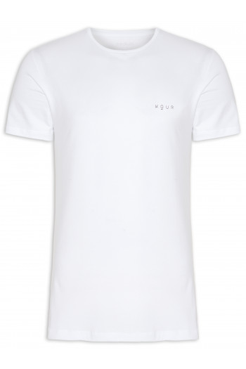 Camiseta Masculina Ondas - Kour - Branco